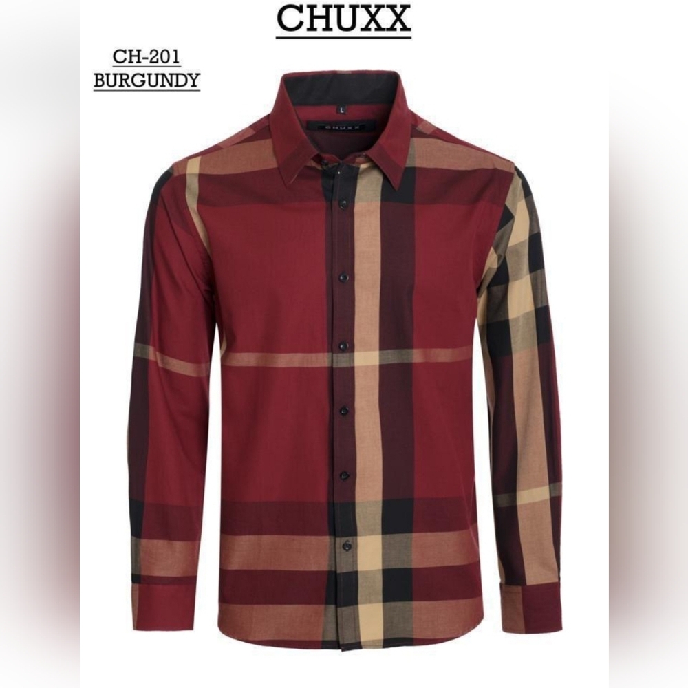 210  b3 burgundy shir men
